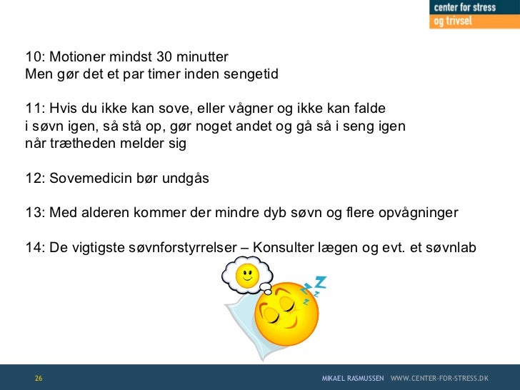 hvis man ikke kan sove